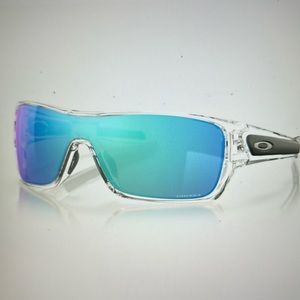 Oakley Turbine Rotor sunglasses - Prism Sapphire lenses, polished clear frame